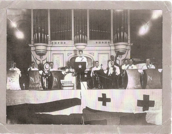 Musician Charles Plain 2nd from right