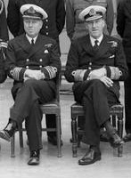 Captain Geoffrey Wadham and Admiral Ford